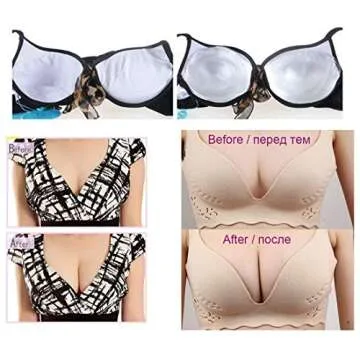 Clear Silicone Bra Inserts - Waterproof Push Up Pads