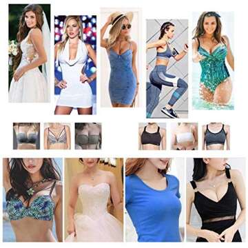 Clear Silicone Bra Inserts - Waterproof Push Up Pads