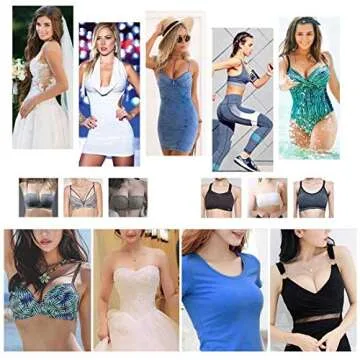 Clear Silicone Bra Inserts - Waterproof Push Up Pads