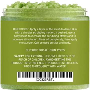 Moisturizing Matcha Green Tea Body Scrub for Glowing Skin