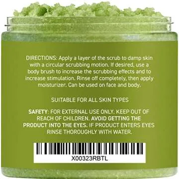 Moisturizing Matcha Green Tea Body Scrub for Glowing Skin