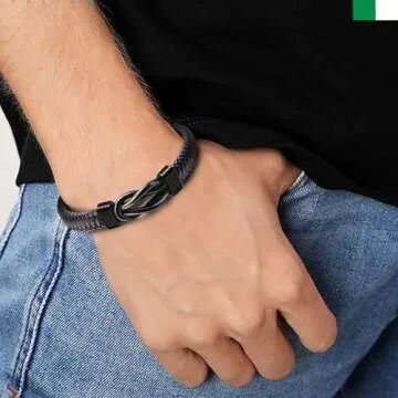 Valentines Day Gifts for Him Boyfriend Gifts for Men Mens Bracelet Valentine's Day Mens Gifts Bracelets for Men Anniversary Romantic Gifts for Men Husband from Wife