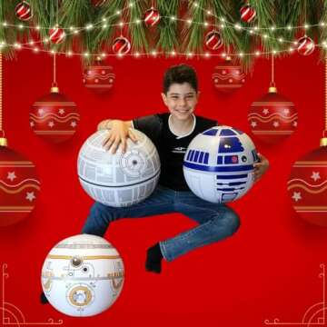 NINOSTAR Large Play Balls Set of 3 - Fun Indoor and Outdoor Gift, Size 14 Inches - Can Use for Play/...