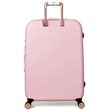 Ted Baker Women's Beau Stylish Lightweight Hard-Shell Luggage (Pink, Checked-Large)