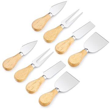 Bovulo 8-Piece Cheese Knife Set for Cheese Lovers