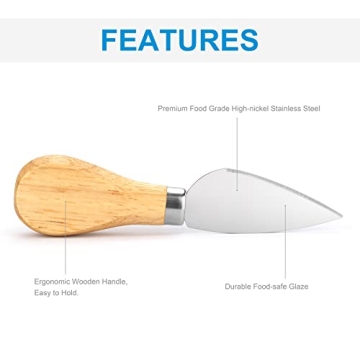Bovulo 8-Piece Cheese Knife Set for Cheese Lovers