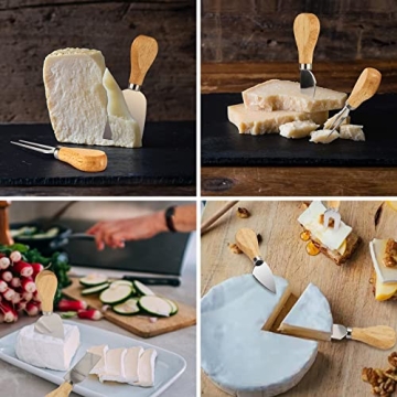 Bovulo 8-Piece Cheese Knife Set for Cheese Lovers