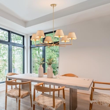 Stylish ELYYCUPA 39" Boho Rattan Chandelier - Perfect for Every Space