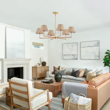 Stylish ELYYCUPA 39" Boho Rattan Chandelier - Perfect for Every Space