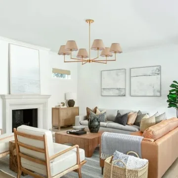 Stylish ELYYCUPA 39" Boho Rattan Chandelier - Perfect for Every Space