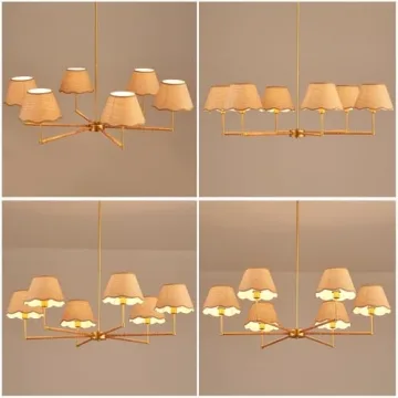 Stylish ELYYCUPA 39" Boho Rattan Chandelier - Perfect for Every Space