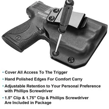 M&P Shield 9mm/.40 Holster with TLR-6 - Adjustable Cant