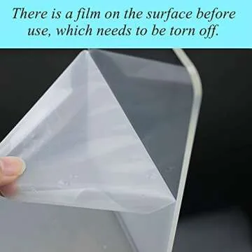 QPEY Clear Acrylic Shelves,15" Invisible Floating Bookshelf Wall Mounted Wall Shelves for Picture Display,Record Storage,Book,Magazine,Files Organizer-Acrylic Shelves 2 Packs