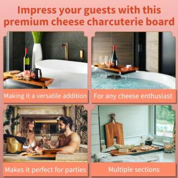 Luxurious Acacia Cheese Board Set Perfect for Entertaining