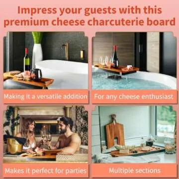 Luxurious Acacia Cheese Board Set Perfect for Entertaining