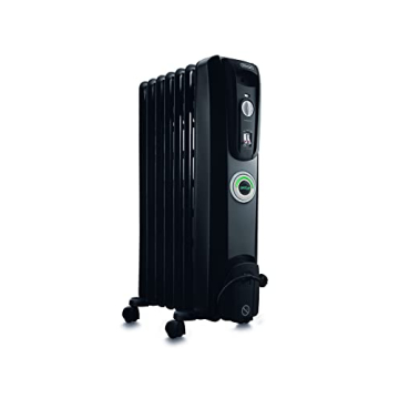 De'Longhi Oil filled Radiator Heater, 1500W Electric Space Heater for indoor use, portable room heat...