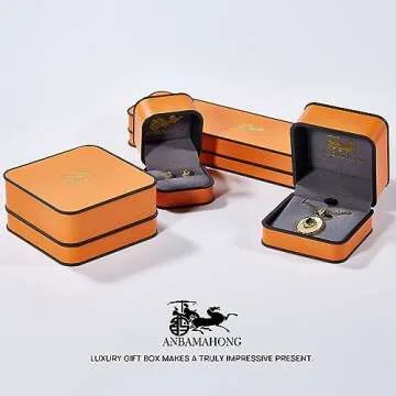 Anbamahong Moissanite Earrings Lab Created Diamond 925 Sterling Silver Studs for Men Women Jewelry Gifts