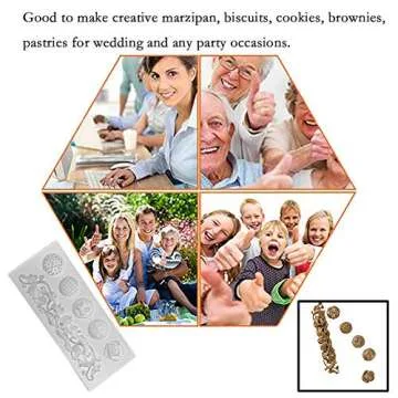 Neepanda Baroque Silicone Mold for Cake Decorating