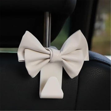 Stylish Car Purse Hooks - 2pcs Cute Bow Design