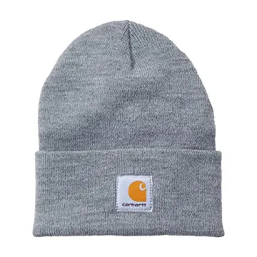 Carhartt Men's Knit Cuffed Beanie, Heather Grey, One Size