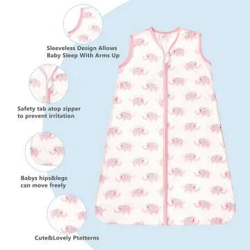 TILLYOU Cotton Sleep Sack 2-Pack for Toddlers