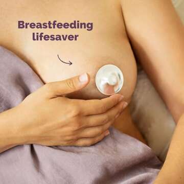LIVELLA - Original Silver Nursing Cups - Made in Germany with 999 Silver - Universal Fit - Protect and Soothe Sore Nipples - Silver Nipple Shields for Breastfeeding - FDA-Registered