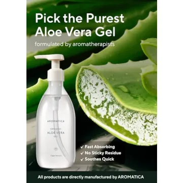 AROMATICA Organic Aloe Vera Gel for Skin and Hair Care