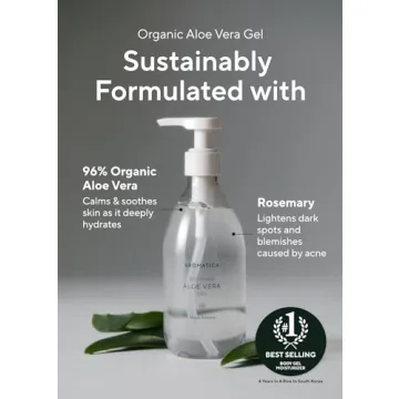 AROMATICA Organic Aloe Vera Gel for Skin and Hair Care