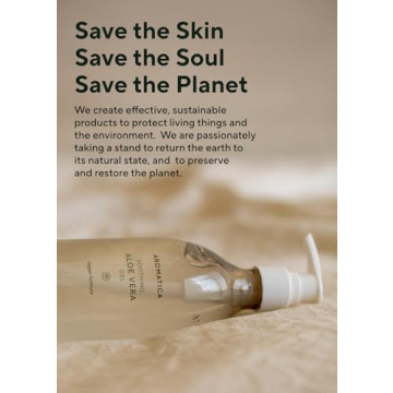 AROMATICA Organic Aloe Vera Gel for Skin and Hair Care