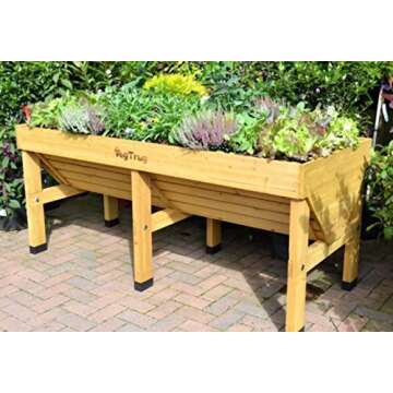 VegTrug Raised Bed Planter, Outdoor Herb Planter, 1.8m, Natural