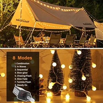Minetom 33ft Globe String Lights, 100 LED with Remote