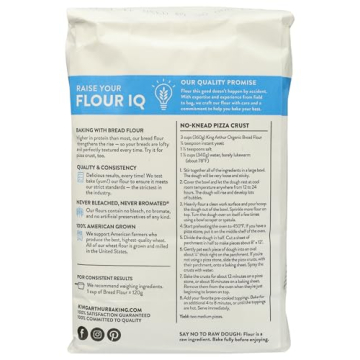 King Arthur Organic Bread Flour - Premium Quality, 5 Pounds