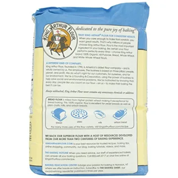 King Arthur Organic Bread Flour - Premium Quality, 5 Pounds