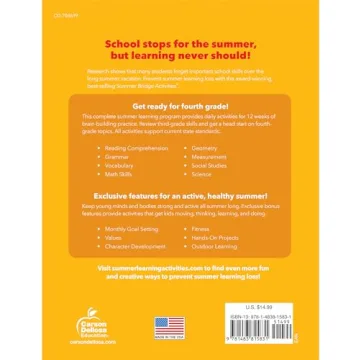 Summer Bridge Activities Workbook for 3rd to 4th Graders