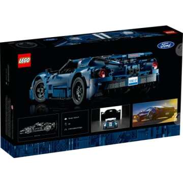 LEGO Technic 2022 Ford GT 42154 Car Model Kit for Adults to Build, Collectible Set, 1:12 Scale Super...