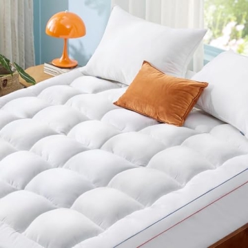 Bedsure Queen Mattress Topper Plush Comfort for Better Sleep