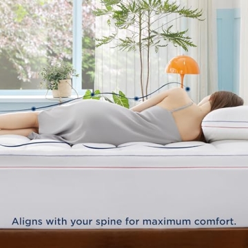 Bedsure Queen Mattress Topper Plush Comfort for Better Sleep