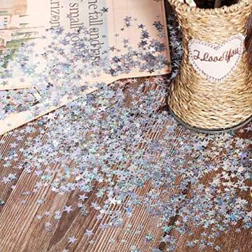 HESTYA Star Confetti Glitter for All Party Decorations
