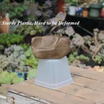 BangQiao 60 Pack Small 3.90 Inch Clear Plastic Square Nursery and Seedling Pot Container, Seed Starting Transplant Planter with Drain Hole for Germination