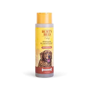 Burt's Bees for Pets Almond & Shea Dog Shampoo and Conditioner - Burt's Bees Dog Shampoo and Conditioner - Naturally Derived Dog Shampoo & Conditioner for Pets, Made in the USA 12 oz