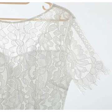 Elegant Floral Lace Dress for Weddings and Parties