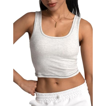 Stylish Danysu Cotton Tank Top with Built-in Bra
