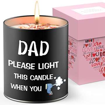 Funny Humor Candle Gift for Dads - Great for Any Occasion