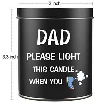 Funny Humor Candle Gift for Dads - Great for Any Occasion