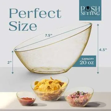 Elegant Gold Plastic Serving Bowls for Every Occasion