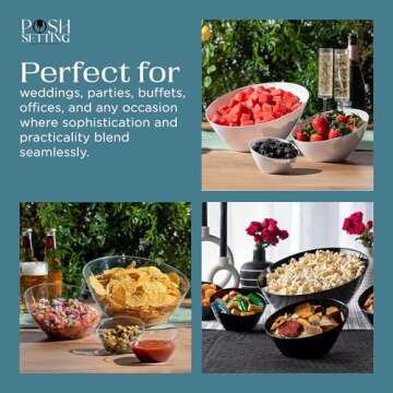 Elegant Gold Plastic Serving Bowls for Every Occasion