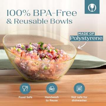 Elegant Gold Plastic Serving Bowls for Every Occasion