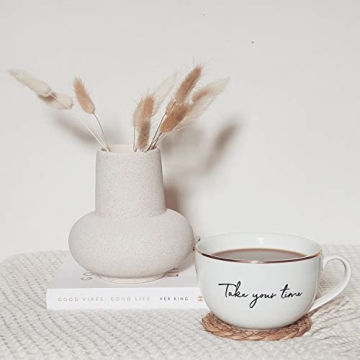 YANWE1 Small Ceramic Decorative Vase for Modern Homes