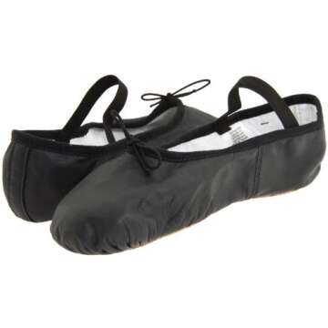 Bloch Women's Dansoft Full Sole Leather Ballet Slipper for Precision Dance
