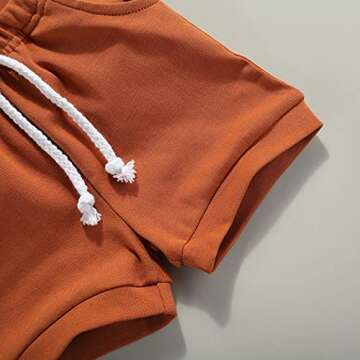 Karesoull Toddler Boy Clothes Summer Shorts Set Solid Sleeveless Pocket Tops Cotton Outfit 2PCS (Sleeveless Yellow, 2-3T)